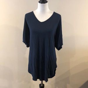 Torrid Super Soft Knit T-shirt Navy Blue